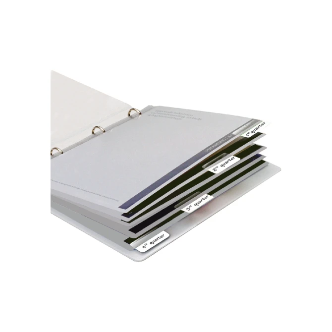 Indextabs Djois 12x40mm zelfklevend permanent wit 48 stuks
