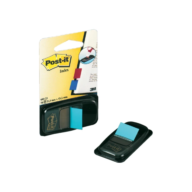 Indextabs Post-it 680 25.4x43.2mm felblauw 50 tabs