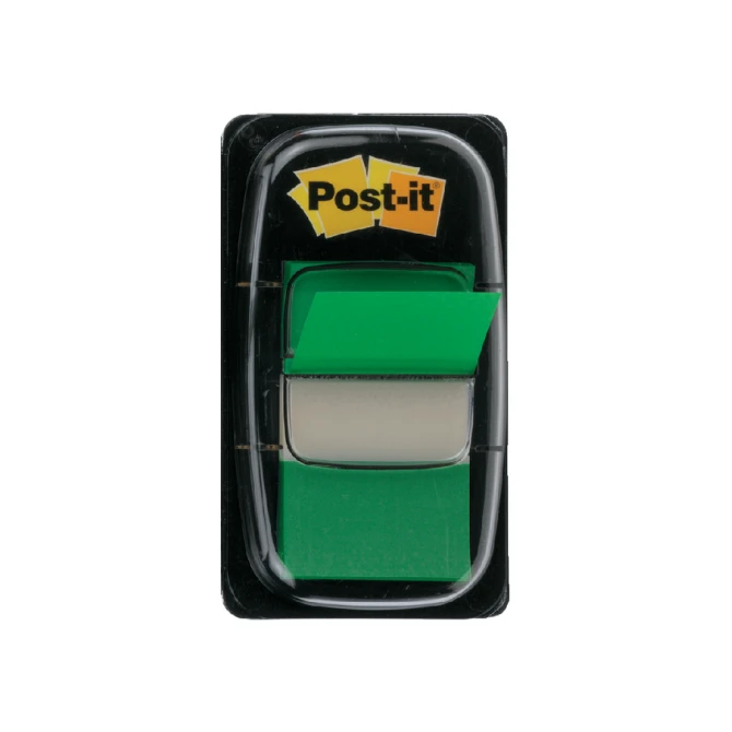Indextabs Post-it 680 25.4x43.2mm groen 50 tabs