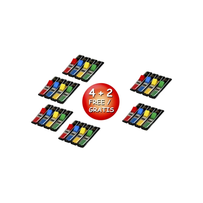 Indextabs Post-it 6834 11.9x43.1mm 4+2 gratis 35 tabs per dispenser