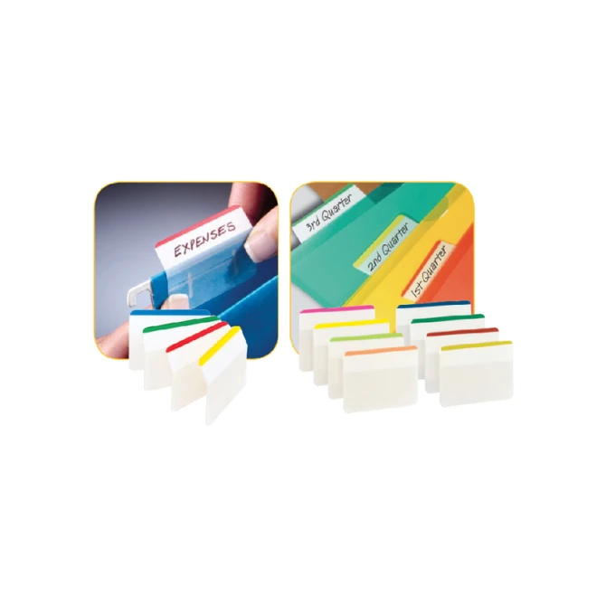 Indextabs Post-it 686A1 38x50.8mm strong gebogen assorti 24 tabs