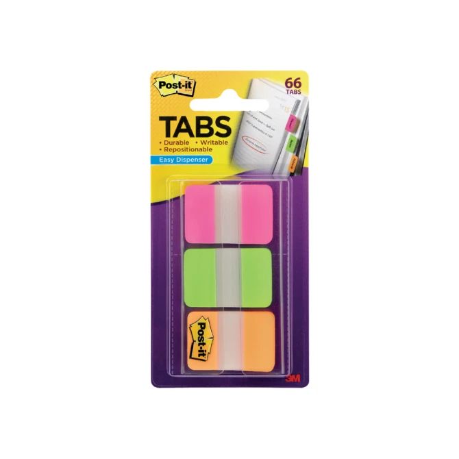 Indextabs Post-it 686PGO 25x38mm strong assorti 66 tabs