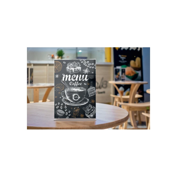 Infobord Nobo Premium Plus A3 acryl vrijstaand