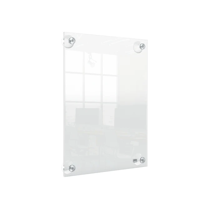 Infobord Nobo Premium Plus A4 acryl wand verplaatsbaar
