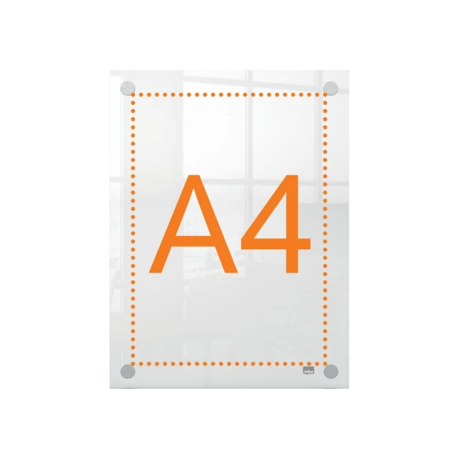 Infobord Nobo Premium Plus A4 acryl wand