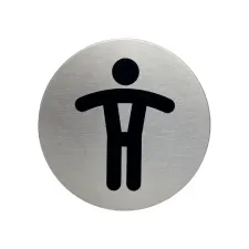 Infobord pictogram Durable 4905 wc heren rond 83mm Infobord pictogram Durable 4905 wc heren rond 83mm