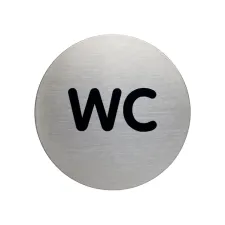 Infobord pictogram Durable 4907 wc rond 83mm Infobord pictogram Durable 4907 wc rond 83mm