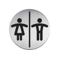 Infobord pictogram Durable 4920 toileten D/H rond 83mm Infobord pictogram Durable 4920 toileten D/H rond 83mm