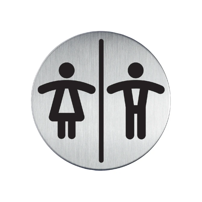 Infobord pictogram Durable 4920 toileten D/H rond 83mm