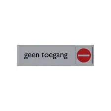 Infobord pictogram geen toegang 165x44mm
