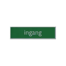 Infobord pictogram ingang 165x44mm