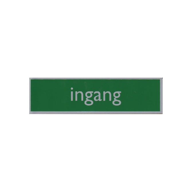 Infobord pictogram ingang 165x44mm