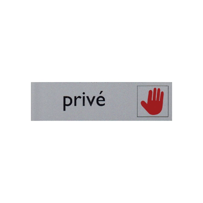 Infobord pictogram prive 165x44mm