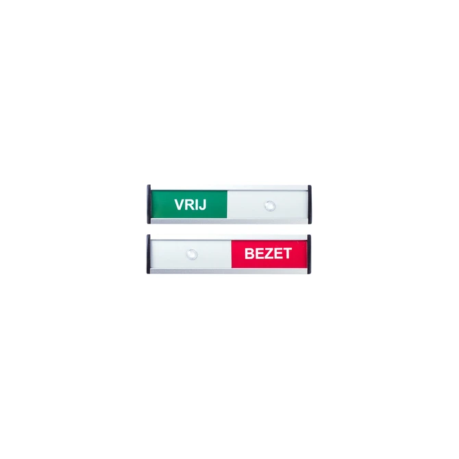 Infobord vrij/bezet 125x30mm