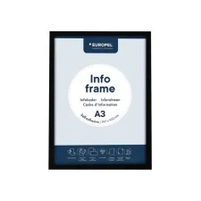 Infokader Europel zelfklevend A3 zwart Infokader Europel zelfklevend A3 zwart