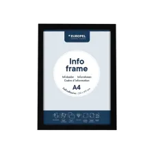 Infokader Europel zelfklevend A4 zwart Infokader Europel zelfklevend A4 zwart