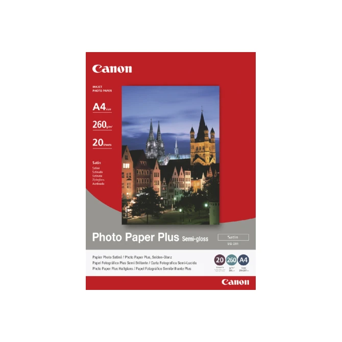 Inkjetpapier Canon SG-201 A4 260gr semi glossy 20 vel