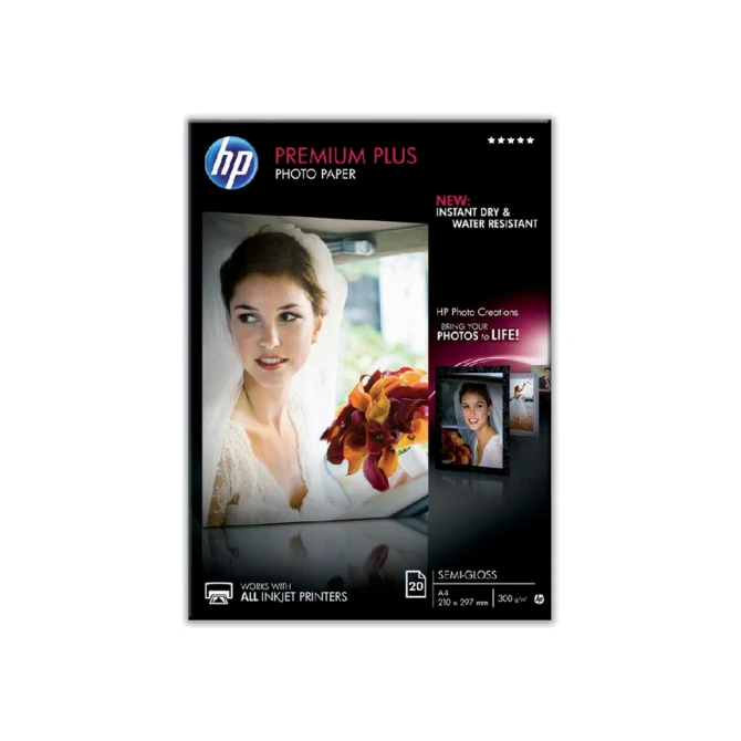 Inkjetpapier HP CR673A A4 semi glossy 300gr 20 vel