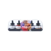 Inkt Talens Ecoline met pipet additional set à 5 ass
