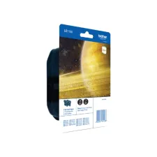Inktcartridge Brother LC-1100BK2 zwart 2X Inktcartridge Brother LC-1100BK2 zwart 2X