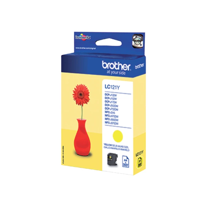 Inktcartridge Brother LC-121Y geel