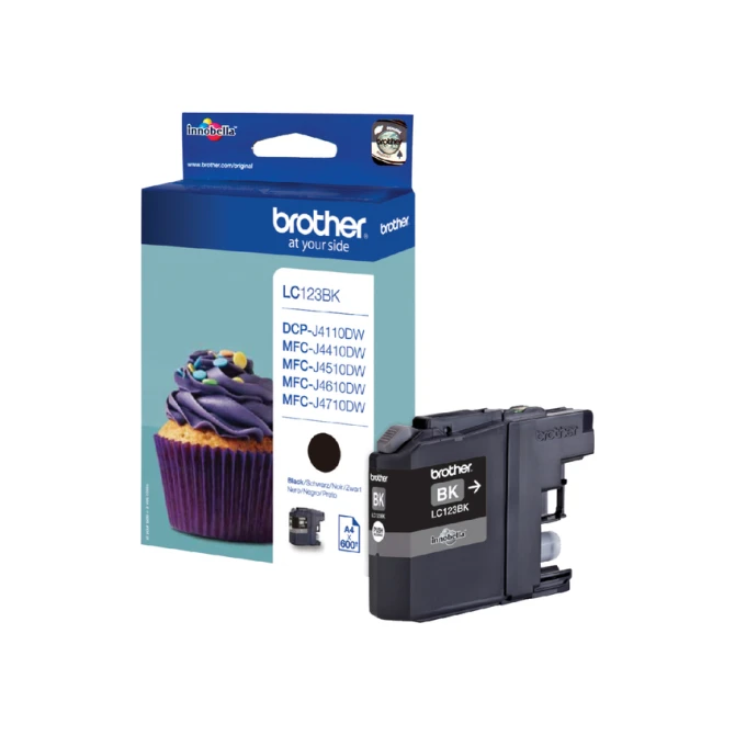 Inktcartridge Brother LC-123BK zwart Inktcartridge Brother LC-123BK zwart