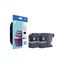 Inktcartridge Brother LC-123BKBP2 zwart 2x Inktcartridge Brother LC-123BKBP2 zwart 2x