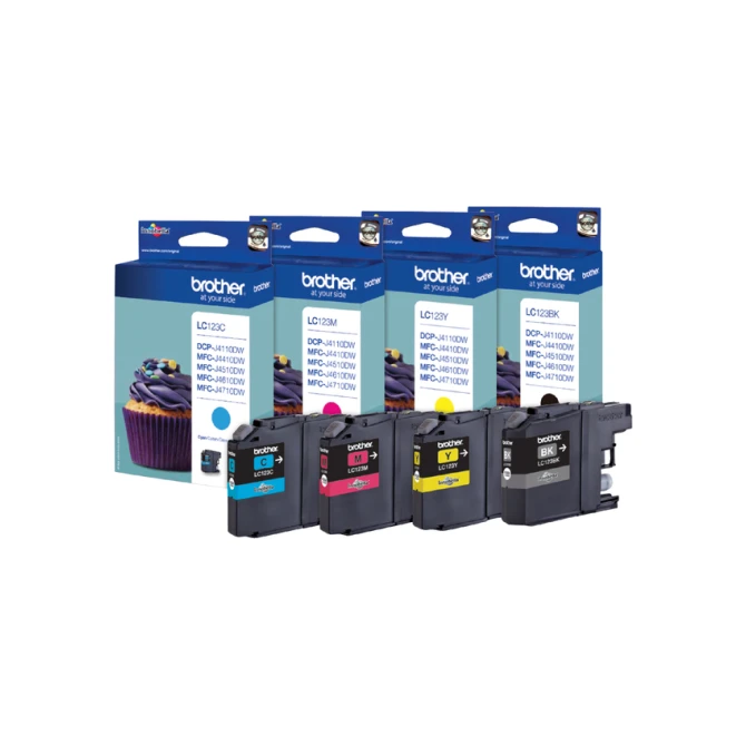 Inktcartridge Brother LC-123C blauw