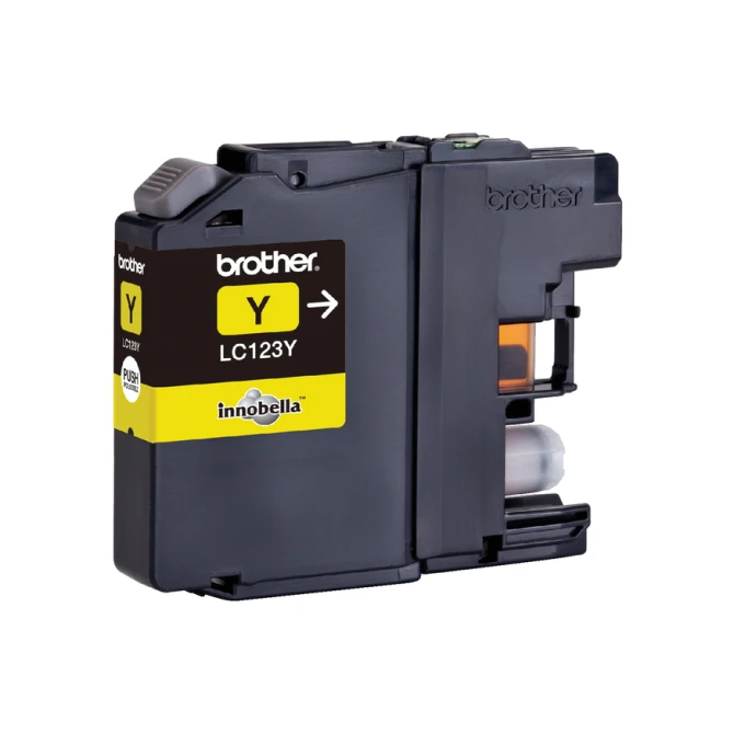Inktcartridge Brother LC-123Y geel Inktcartridge Brother LC-123Y geel