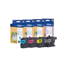Inktcartridge Brother LC-127XLVALBP zwart + 3 kleuren Inktcartridge Brother LC-127XLVALBP zwart + 3 kleuren