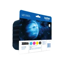 Inktcartridge Brother LC-1280XLVALBP zwart + 3 kleuren Inktcartridge Brother LC-1280XLVALBP zwart + 3 kleuren