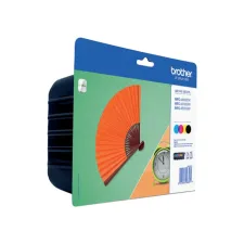 Inktcartridge Brother LC-129XLVALBP zwart + 3 kleuren Inktcartridge Brother LC-129XLVALBP zwart + 3 kleuren