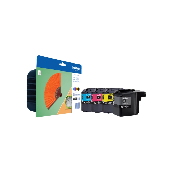 Inktcartridge Brother LC-129XLVALBP zwart + 3 kleuren