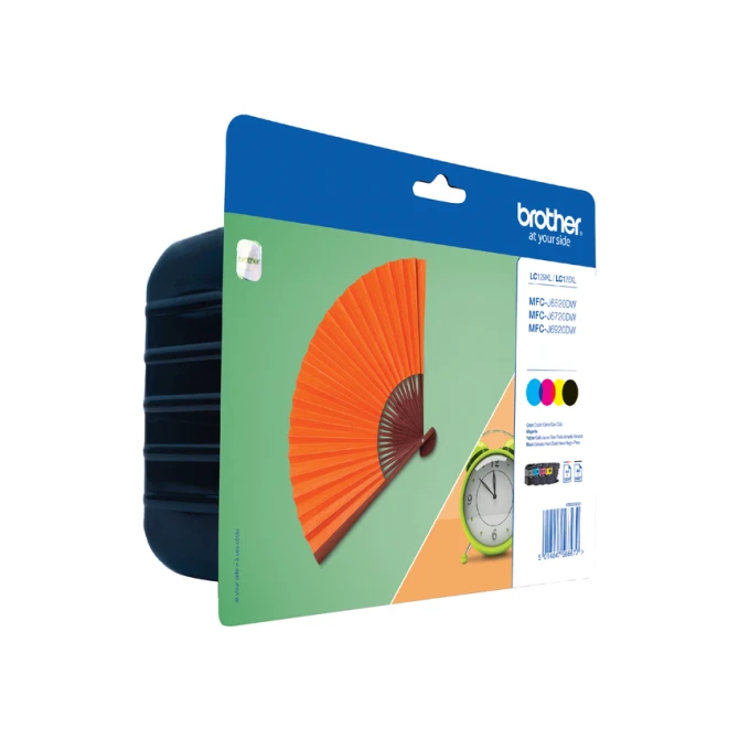 Inktcartridge Brother LC-129XLVALBP zwart + 3 kleuren