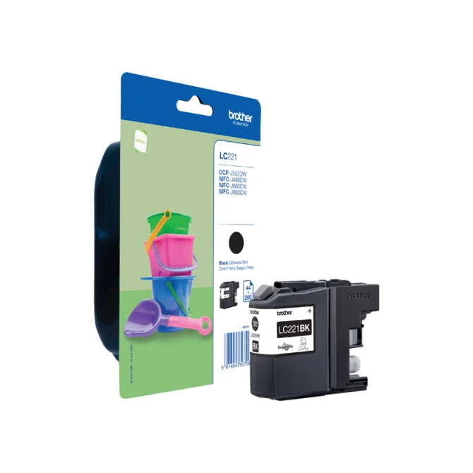 Inktcartridge Brother LC-221BK zwart