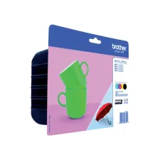 Inktcartridge Brother LC-227XLVALP zwart + 3 kleuren Inktcartridge Brother LC-227XLVALP zwart + 3 kleuren