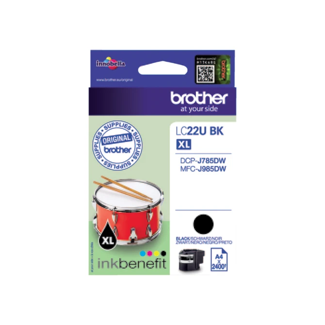Inktcartridge Brother LC-22UBK zwart