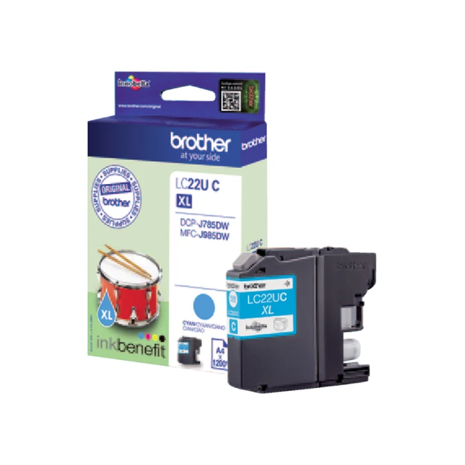 Inktcartridge Brother LC-22UC blauw