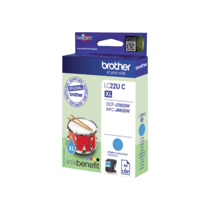 Inktcartridge Brother LC-22UC blauw