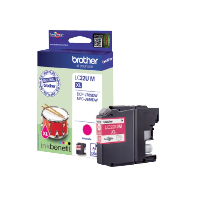 Inktcartridge Brother LC-22UM rood