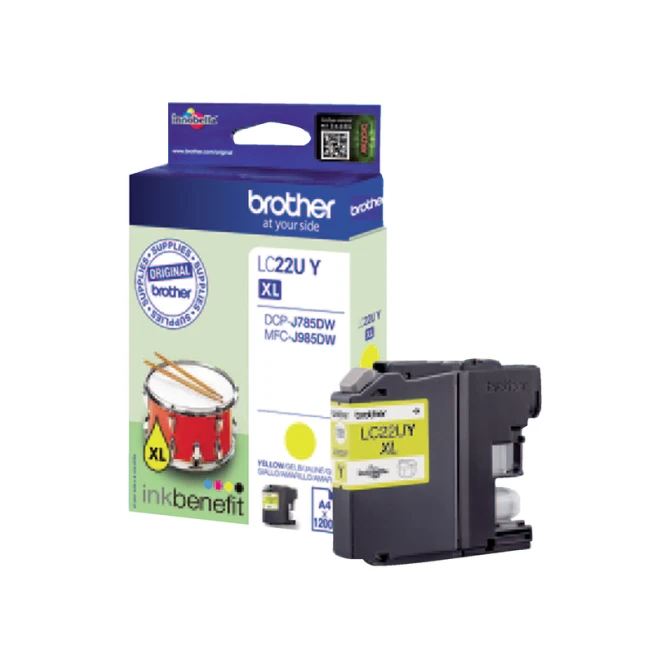 Inktcartridge Brother LC-22UY geel