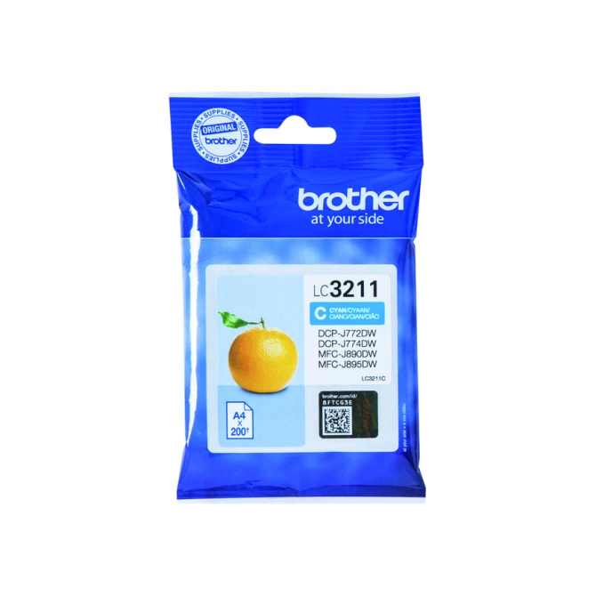 Inktcartridge Brother LC-3211C blauw
