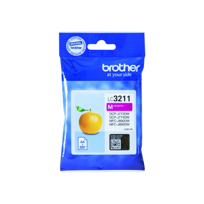 Inktcartridge Brother LC-3211M rood