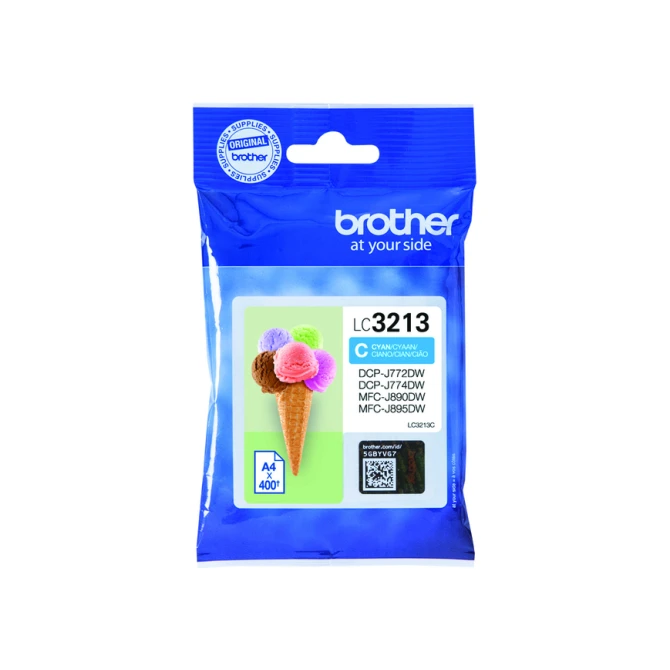 Inktcartridge Brother LC-3213C blauw