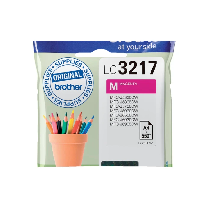 Inktcartridge Brother LC-3217M rood