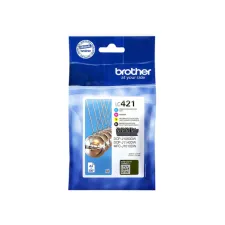 Inktcartridge Brother LC-421 zwart + 3 kleuren Inktcartridge Brother LC-421 zwart + 3 kleuren