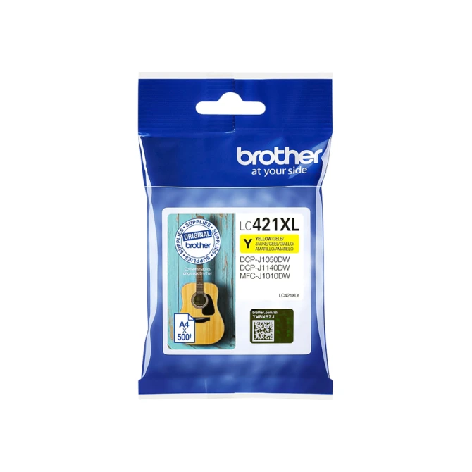 Inktcartridge Brother LC-421XLY geel