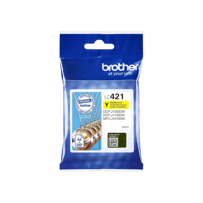 Inktcartridge Brother LC-421Y geel
