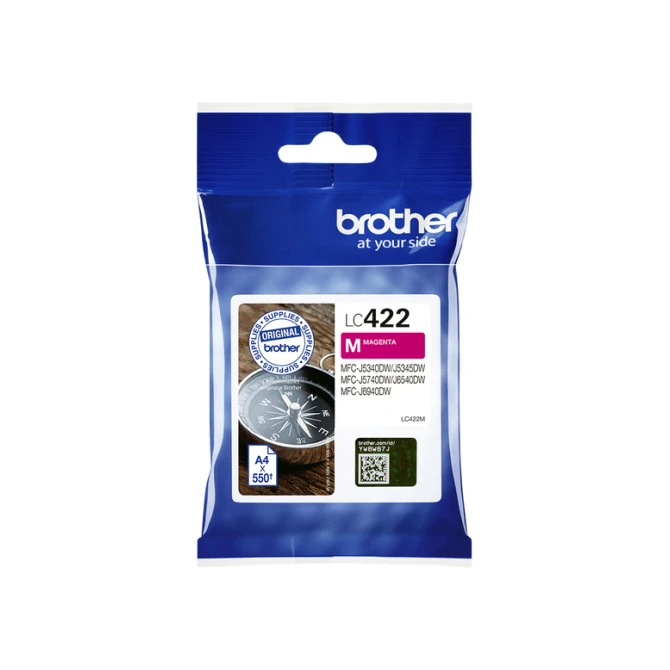 Inktcartridge Brother LC-422M rood