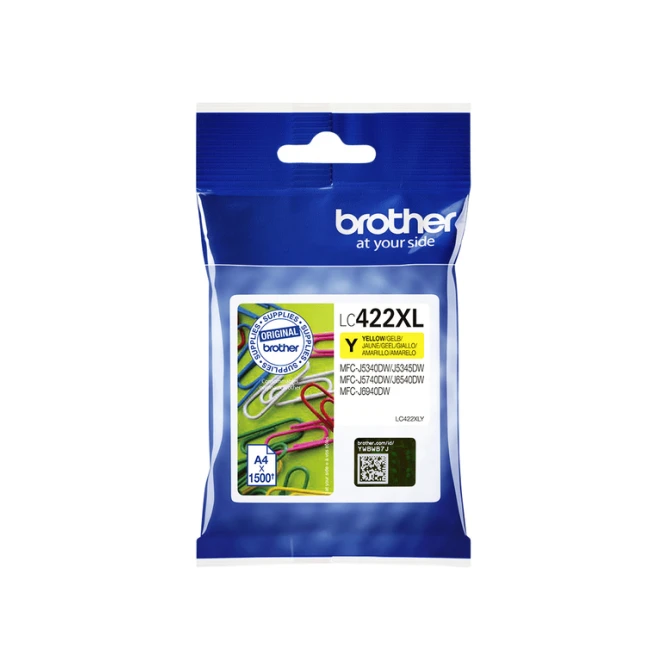 Inktcartridge Brother LC-422XLY geel